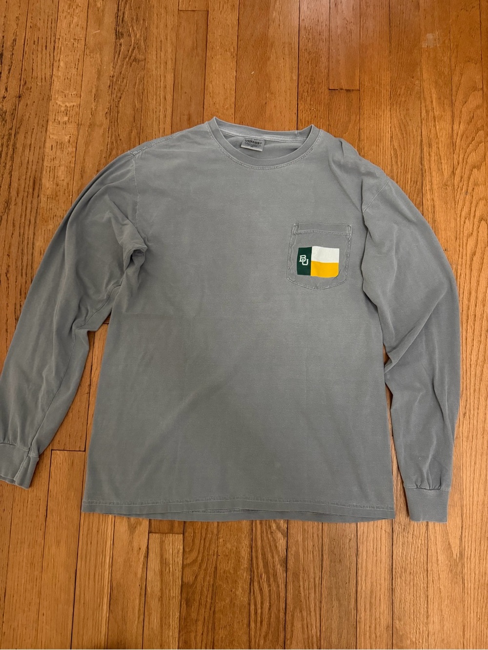 Baylor Beaers Football Crew Neck Long Sleeve Shirt  - Size M